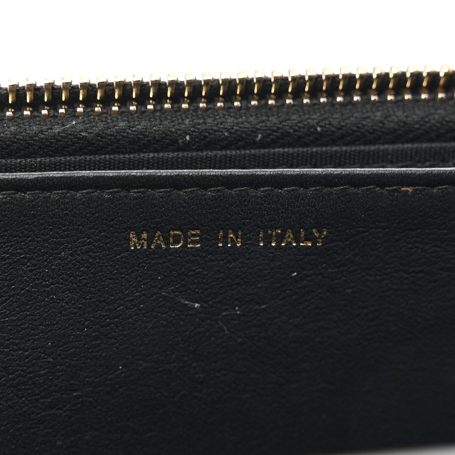 Caviar Quilted Golden Class Wallet On Chain WOC Black