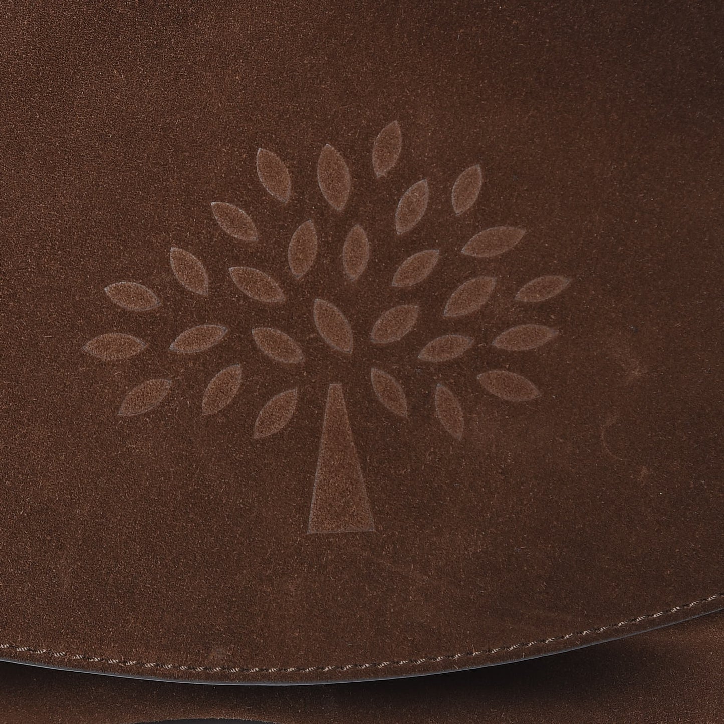 Suede Effie Satchel Brown