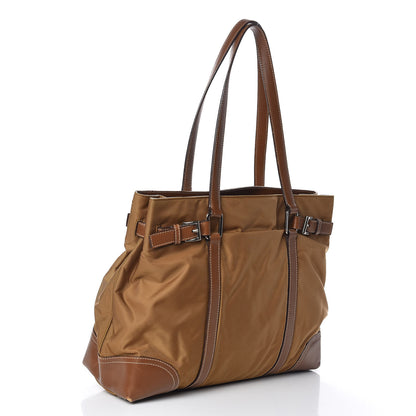 Prada Nylon Tessuto Saffiano Tote Corinto 3 of 13