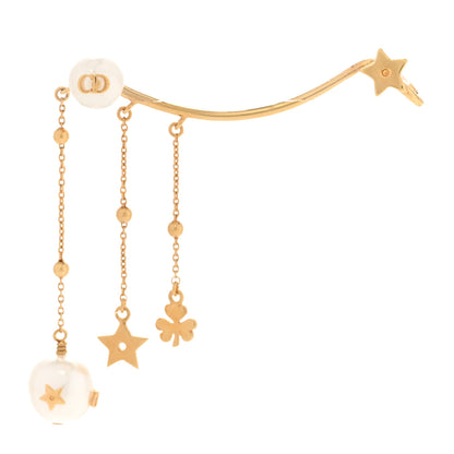 Christian Dior Pearl Perles De Desir Ear Cuff Gold White 1 of 4