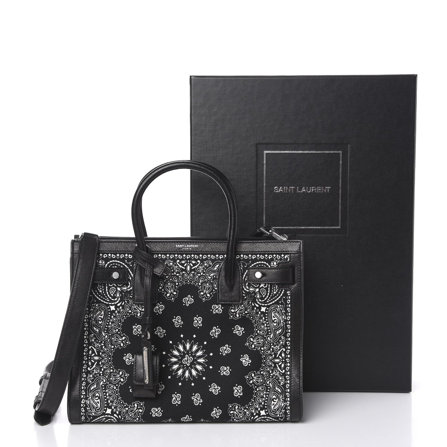 Calfskin Cotton Bandana Baby Sac De Jour Black
