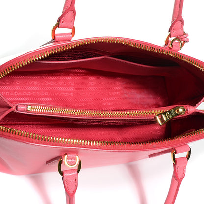 Prada Saffiano Lux Medium Promenade Tote Peonia 5 of 10