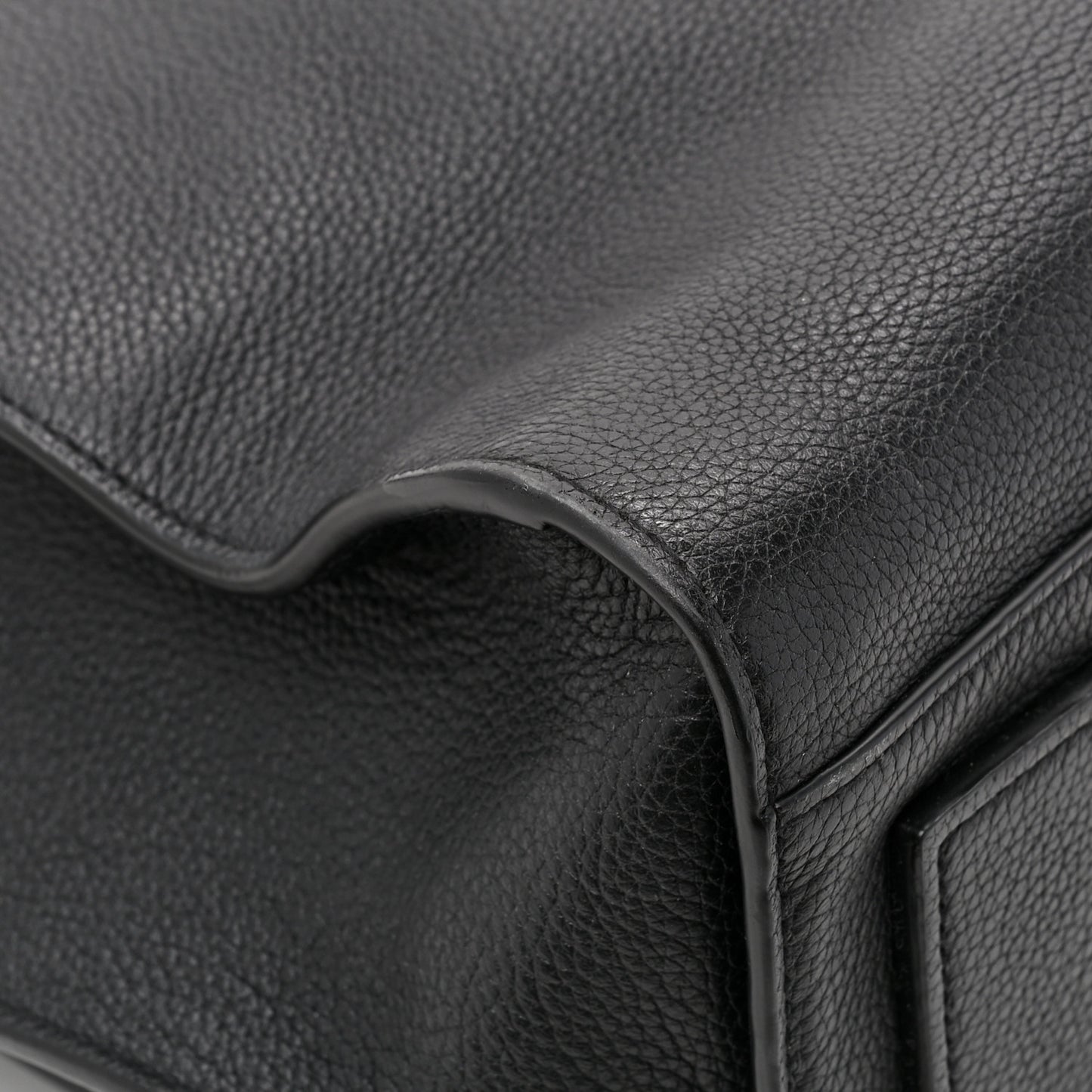 Grained Calfskin Sac De Jour Souple North South Tote Black