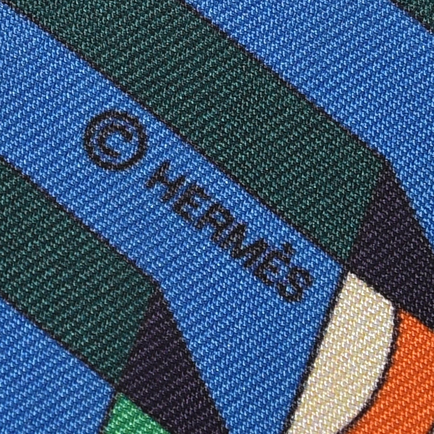 Silk Ballet Aquatique Twilly Orange Marine Vert