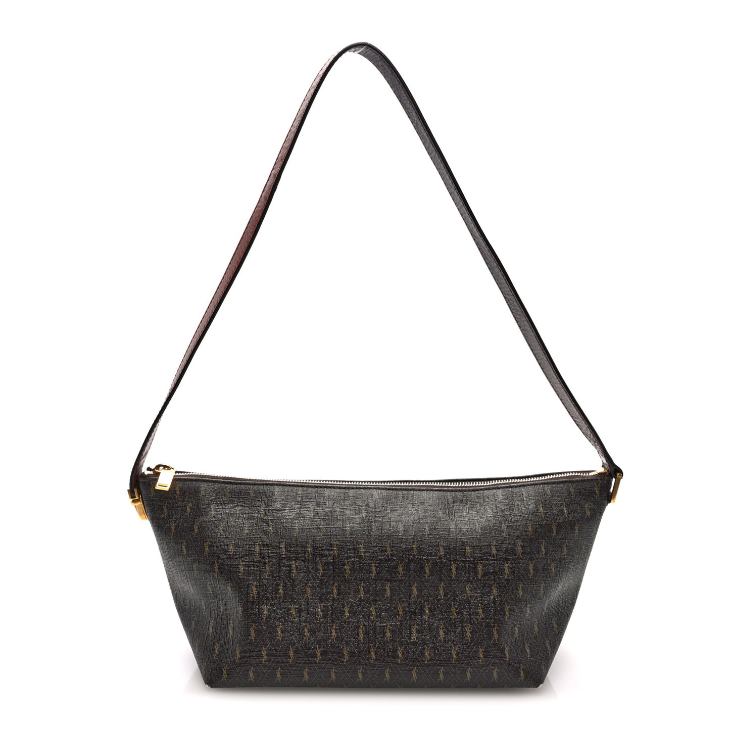 Canvas Smooth Calfskin Le Monogramme Crossbody Bag Chestnut