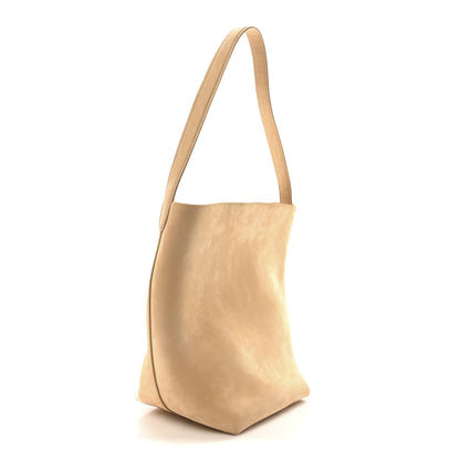 The Row Nubuck Medium N/S Park Tote Croissant 3 of 10