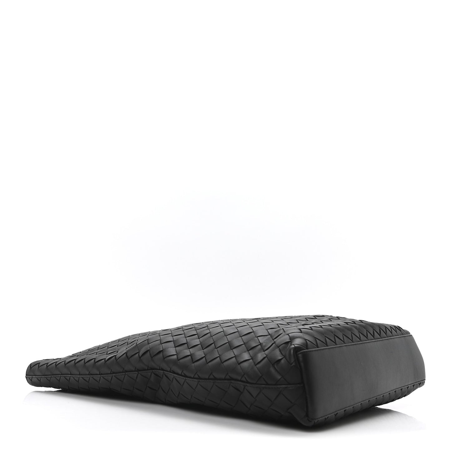 Nappa Intrecciato North South Tote Black