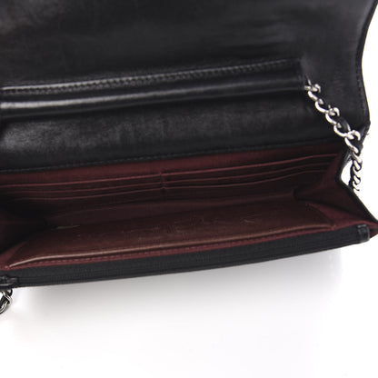 Chanel Lambskin Quilted Wallet On Chain WOC Black 4 of 10