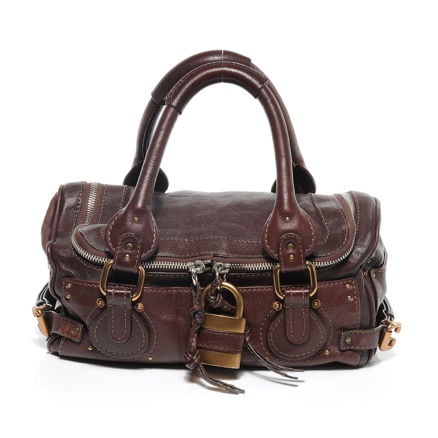 Leather Paddington Satchel Chocolate