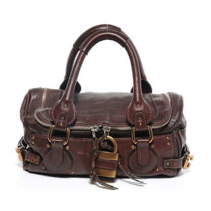 Chloe Leather Paddington Satchel Chocolate 1 of 8