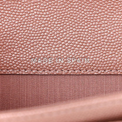 Chanel Caviar Chevron Quilted Flap Card Holder Pink Pink 7 of 11