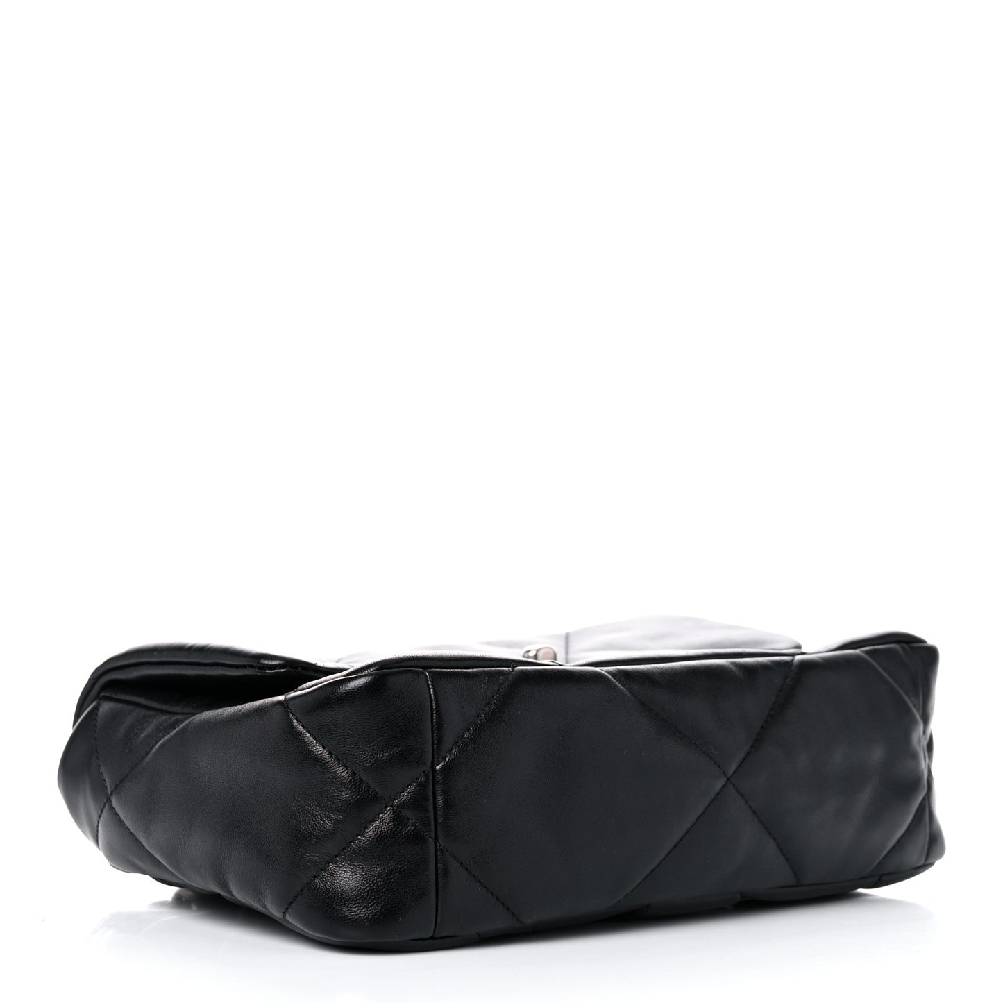 Lambskin Quilted Medium Chanel 19 Flap Black