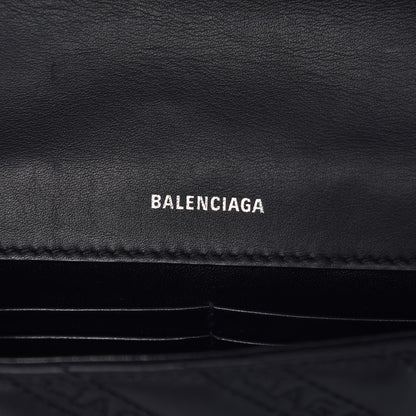 Balenciaga Calfskin Logo Matelasse S BB Round Crossbody Bag Black 6 of 6