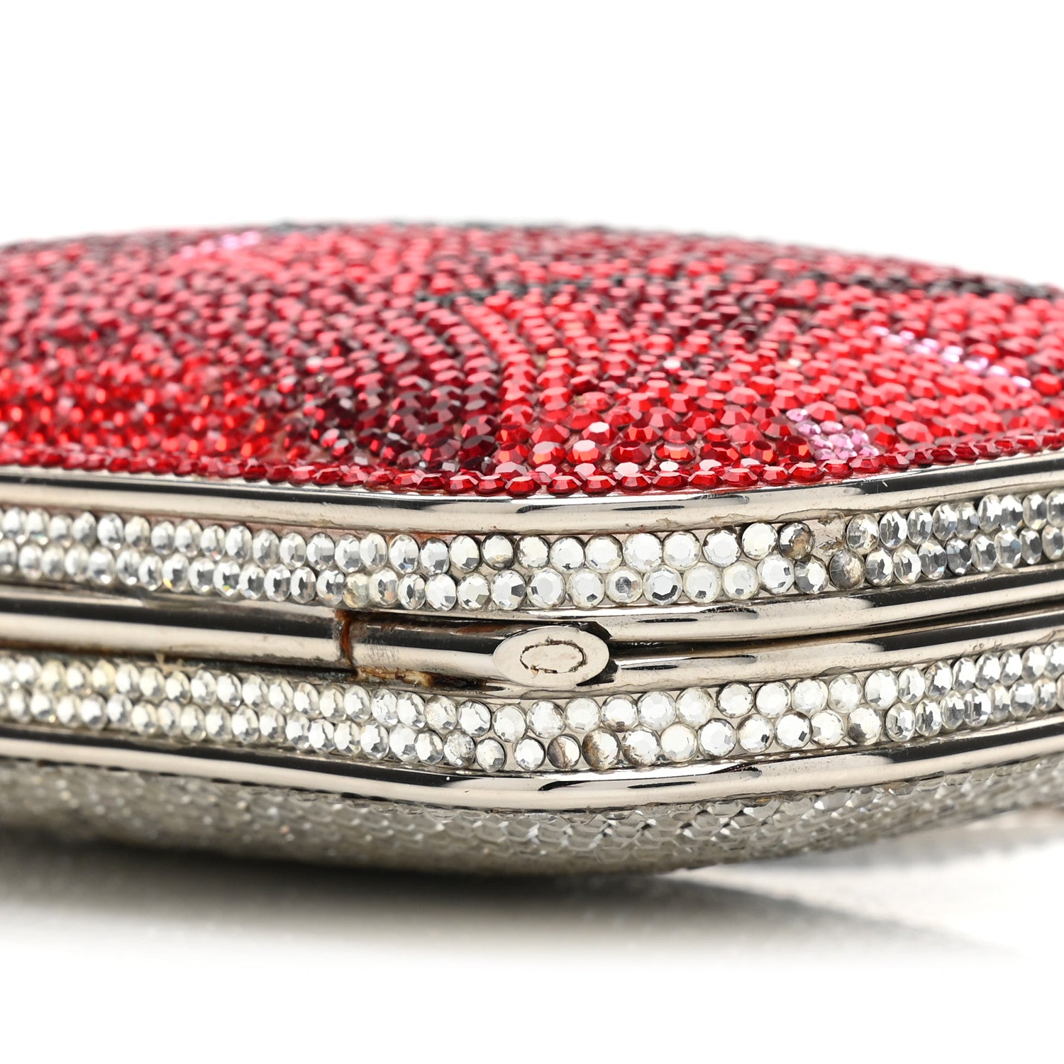 Judith Leiber Swarovski Crystal Flower Minaudiere Clutch 9 of 18