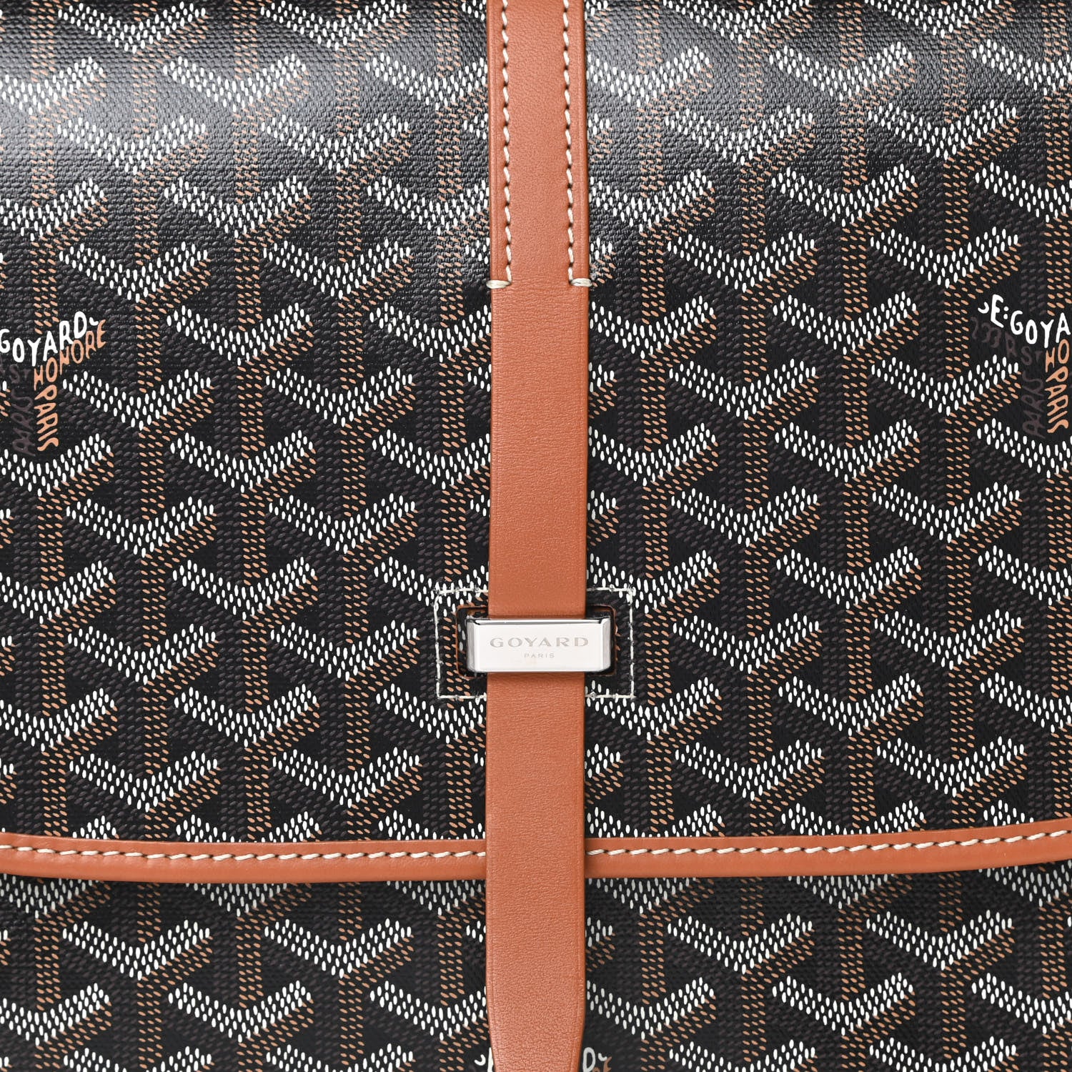 Goyard Goyardine Belvedere II MM Messenger Bag Black Gold 7 of 10