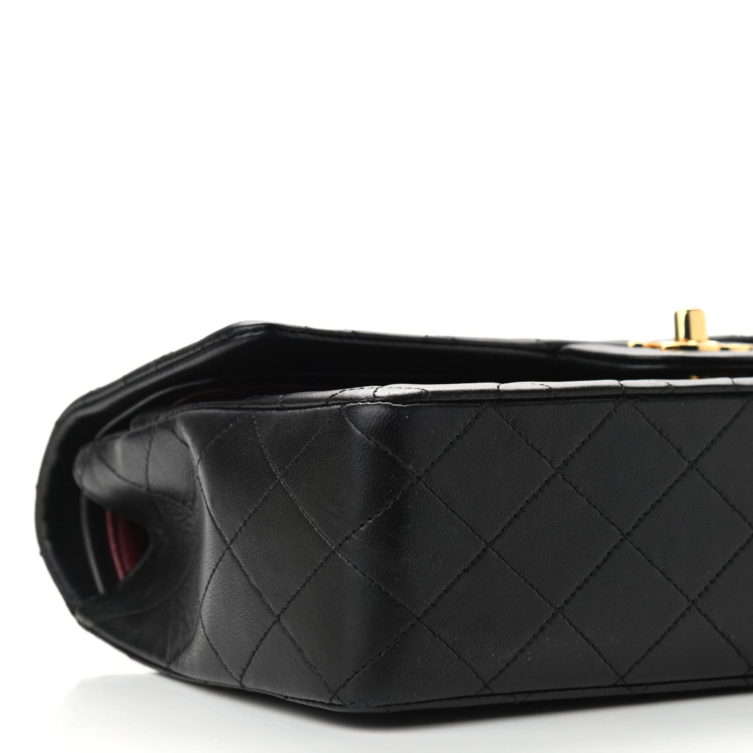 Chanel Lambskin Quilted Medium Double Flap Black 9 of 12