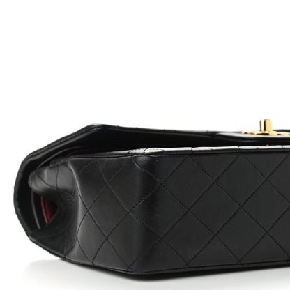 Chanel Lambskin Quilted Medium Double Flap Black 9 of 12