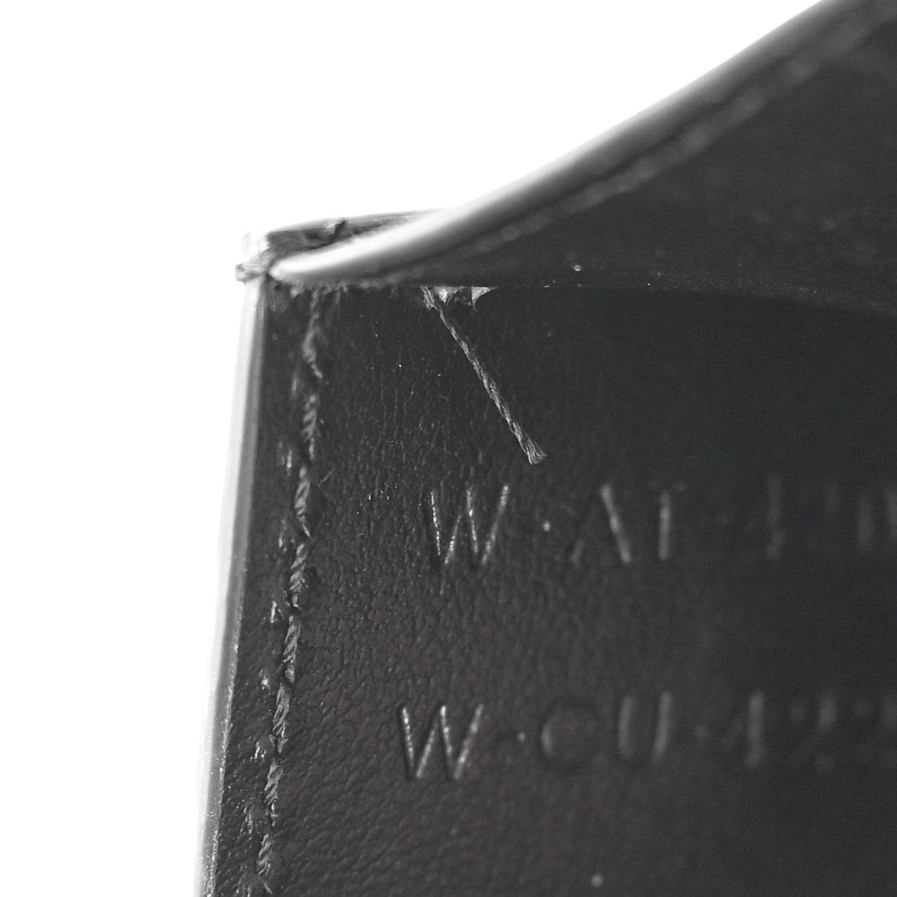 Shiny Smooth Calfskin Triomphe Card Holder Black
