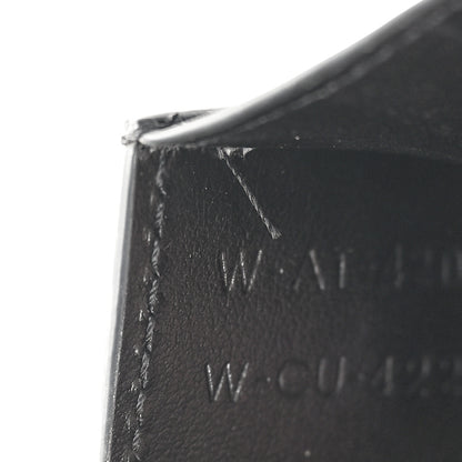 Celine Shiny Smooth Calfskin Triomphe Card Holder Black 6 of 9