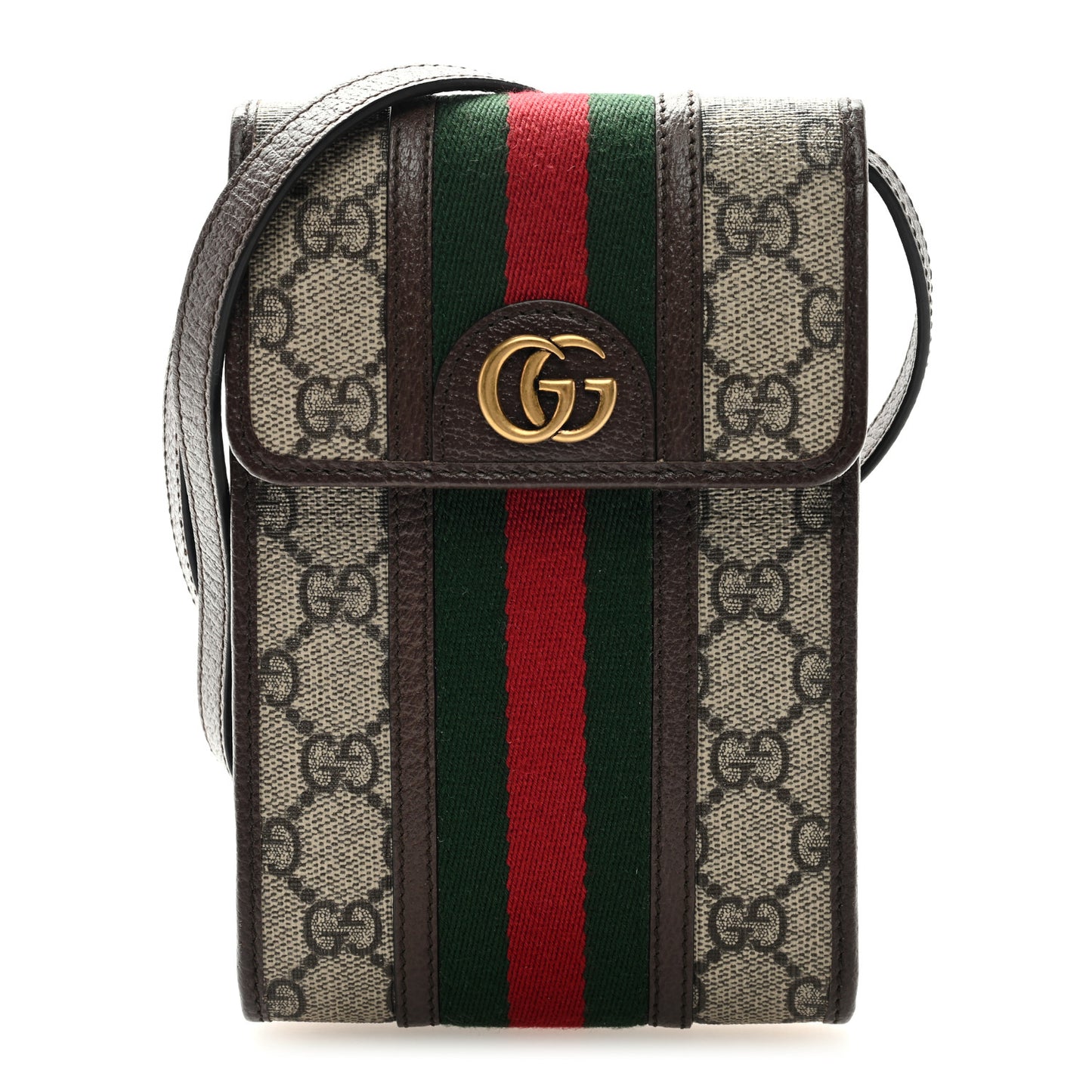 GG Supreme Monogram Web Mini Ophidia Crossbody Bag Beige New Acero