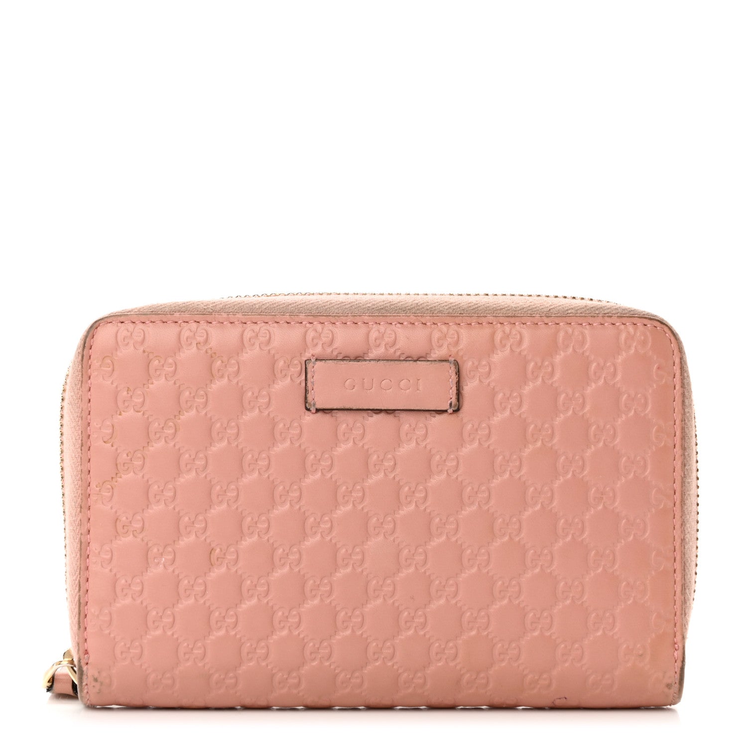 Gucci Soft Microguccissima Zip Around Organizer Wallet Soft Pink 1 of 15
