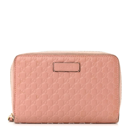Gucci Soft Microguccissima Zip Around Organizer Wallet Soft Pink 1 of 15