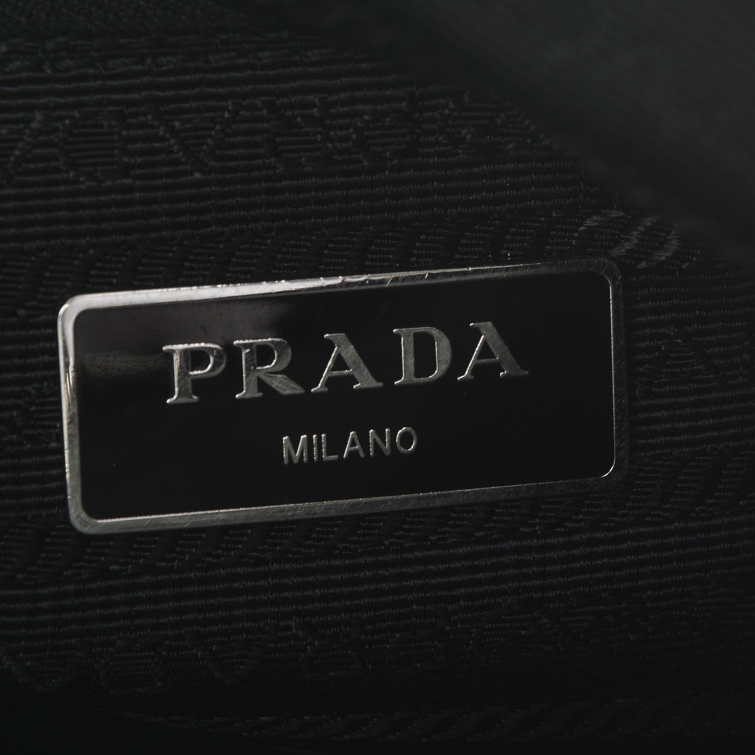 Prada Nylon Small Flat Messenger Bag Black 6 of 6