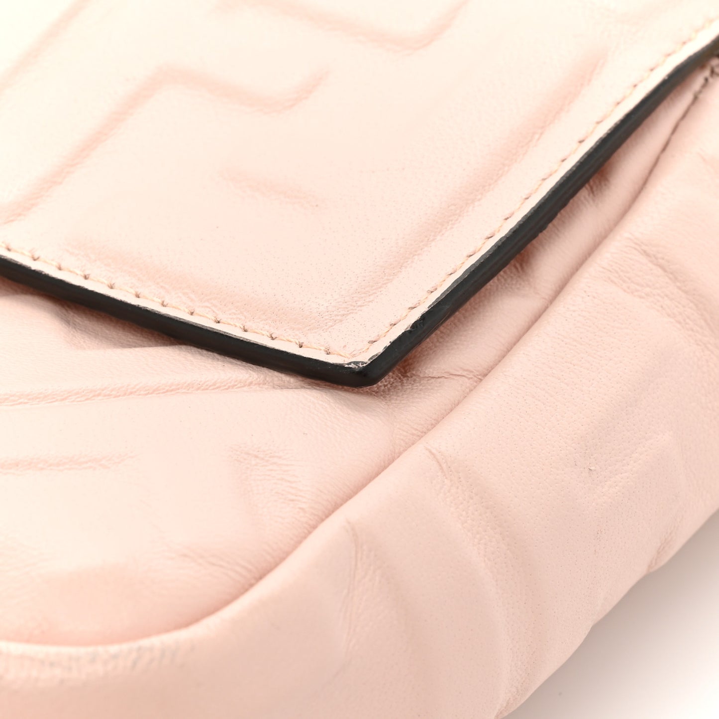 Nappa FF 1974 Embossed Baguette Rosa Quarzo