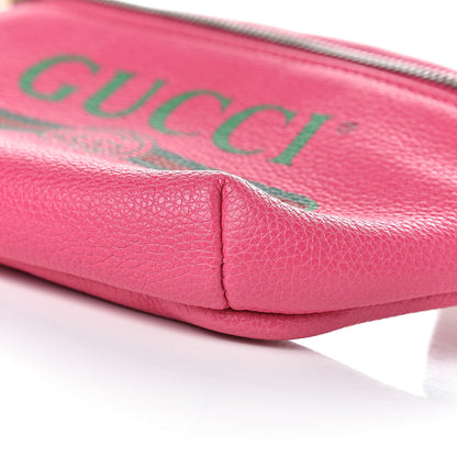 Gucci Grained Calfskin Small Logo Belt Bag Box Pink Green 9 of 10