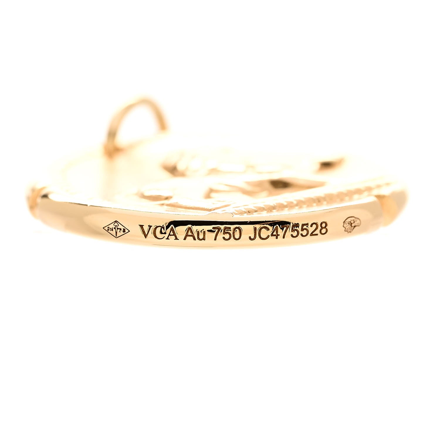 Van Cleef & Arpels 18K Yellow Gold Zodiac Leo Pendant 4 of 5