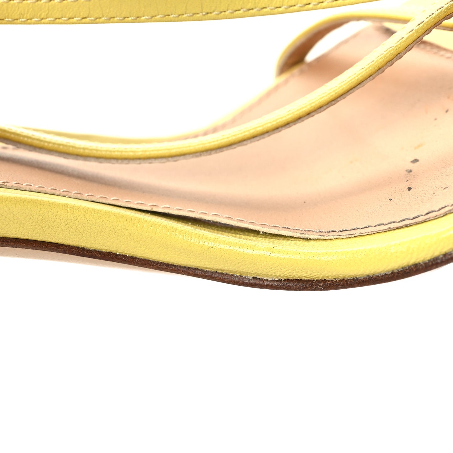 Lambskin Stretch Multi Strap 90mm Sandals 40 Pear