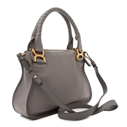 Chloe Calfskin Small Marcie Satchel Cashmere Grey 3 of 11