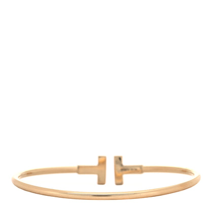 Tiffany 18K Yellow Gold T Wire Bracelet 3 of 5
