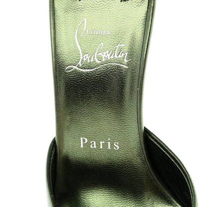 Christian Louboutin Metallic Kid Laminato Me Dolly 100 Sandals 39 Verlaine 7 of 8