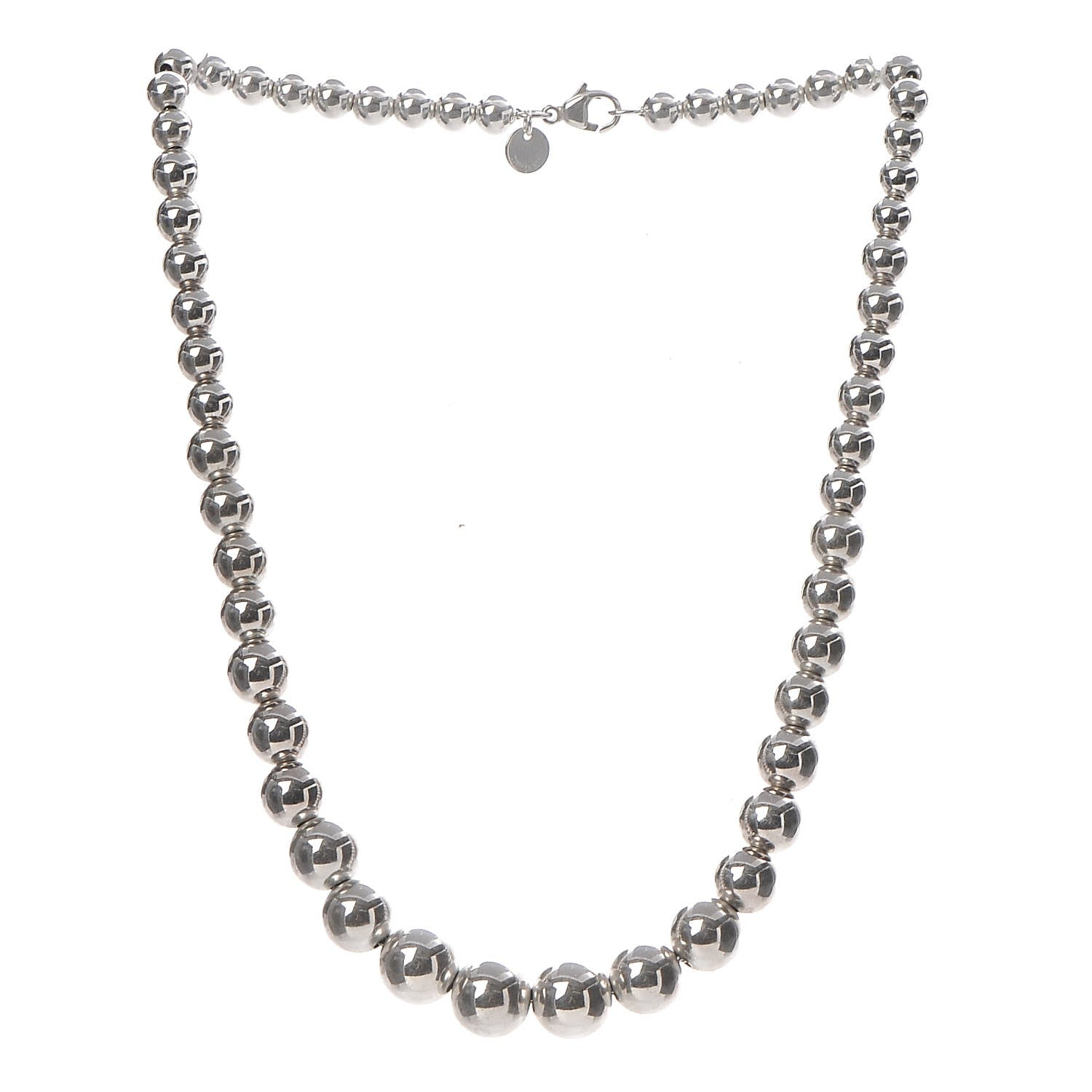 Tiffany Sterling Silver HardWear Graduated Ball Necklace 3 of 6