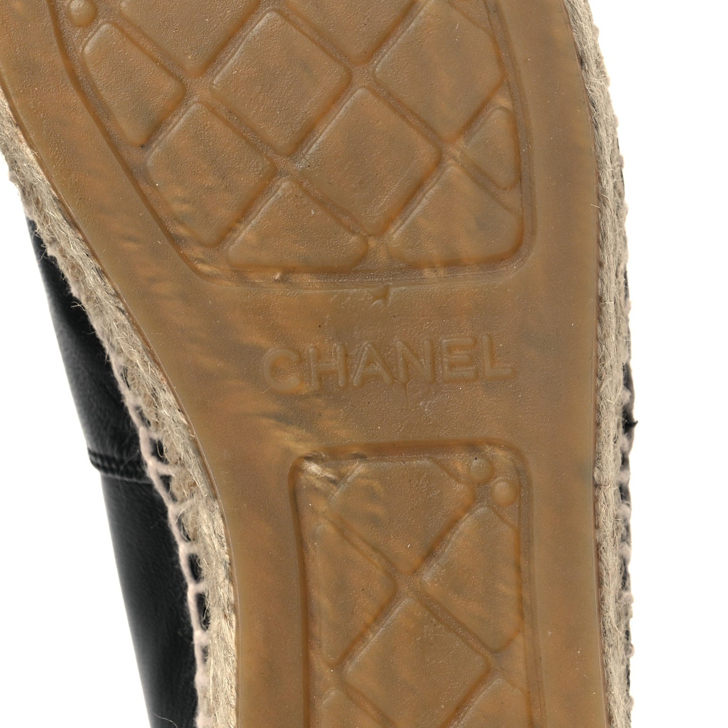Lambskin CC Espadrilles 38 Black