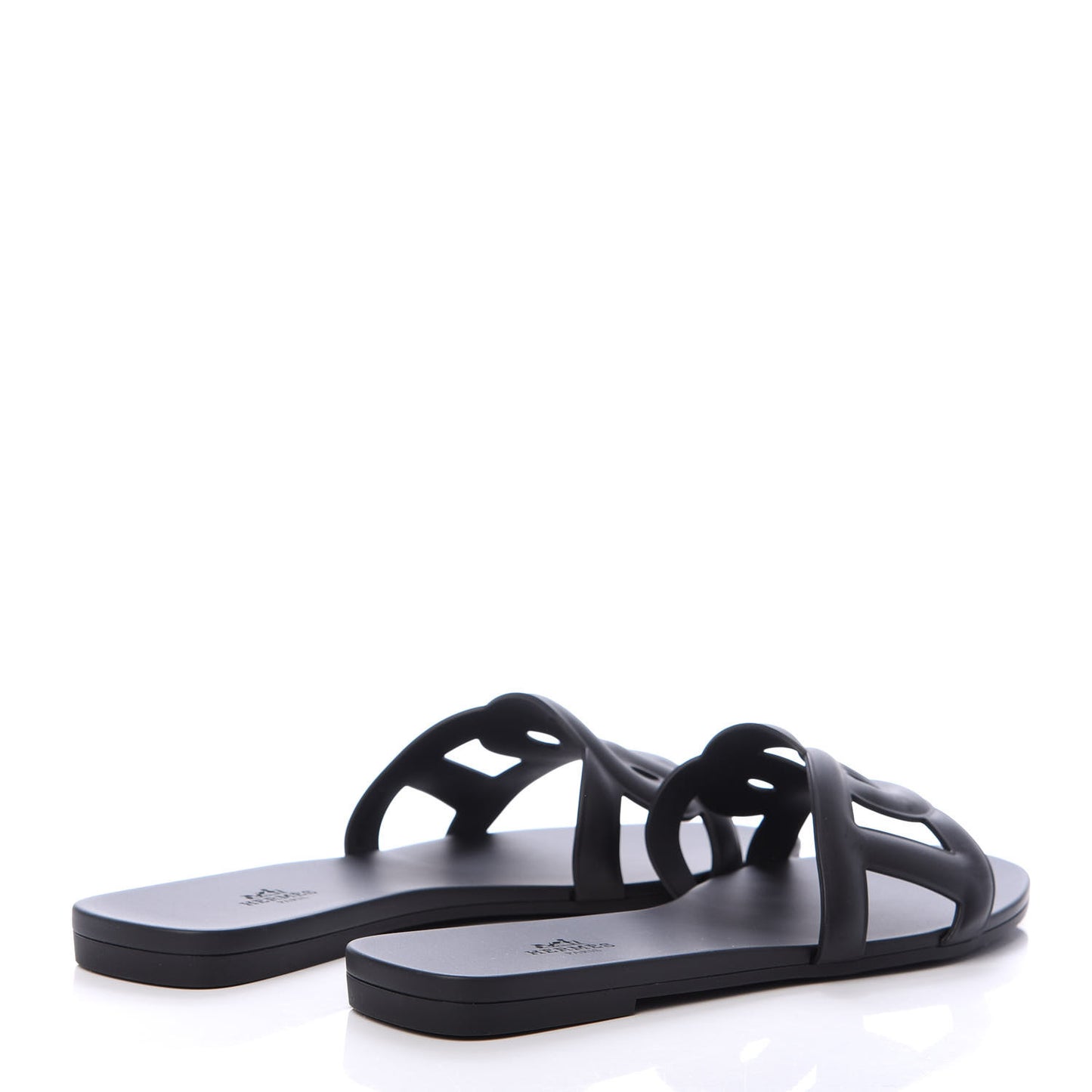 Rubber Aloha Sandals 40 Black