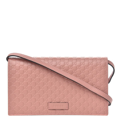 Gucci Microguccissima Crossbody Wallet Soft Pink 1 of 9