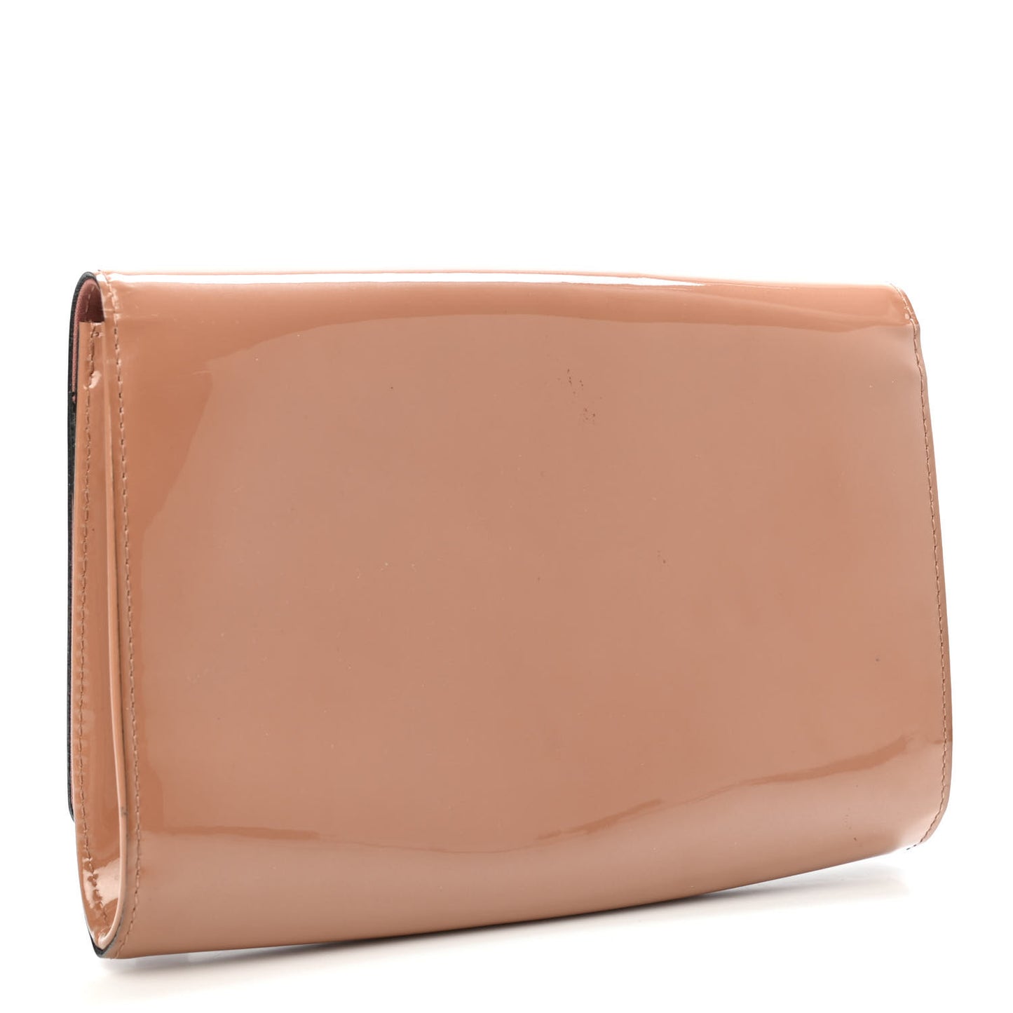 Patent Louise Clutch Nude