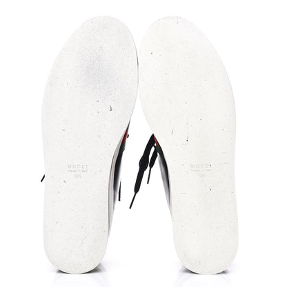 Gucci Malaga Kid Peggy Platform Sneakers 39.5 Black White 5 of 10