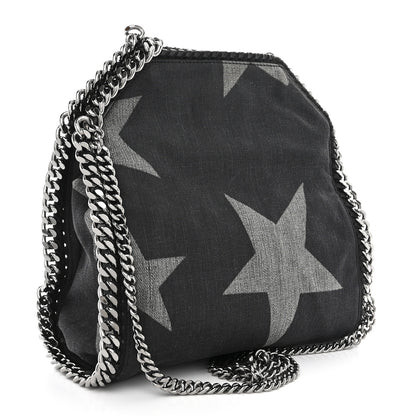 Stella McCartney Denim Star Mini Falabella Tote Black 3 of 9