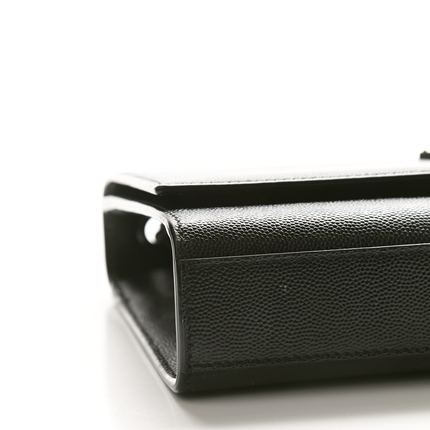 Saint Laurent Grain De Poudre Medium Classic Monogram Kate Satchel Black 7 of 9