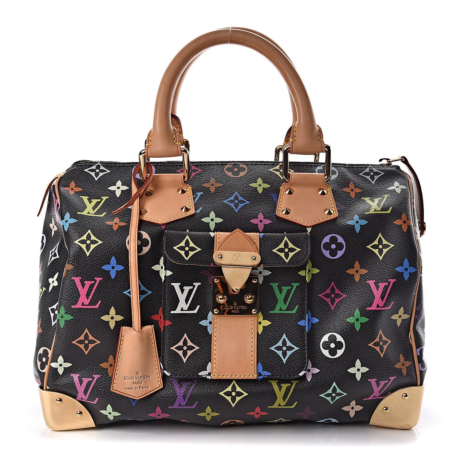 Louis Vuitton Monogram Multicolor Speedy 30 Black 1 of 11