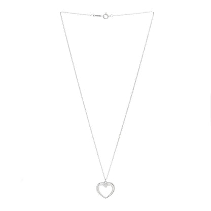 Tiffany Sterling Silver Twist Heart Pendant Necklace 3 of 5