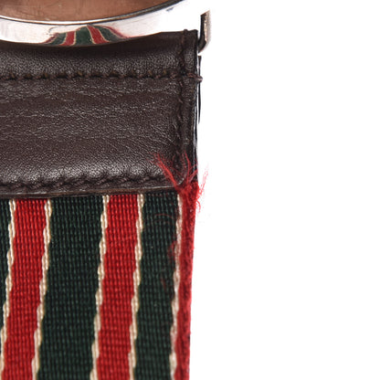 Gucci Canvas Web Interlocking G Belt 90 36 Green Red 11 of 12