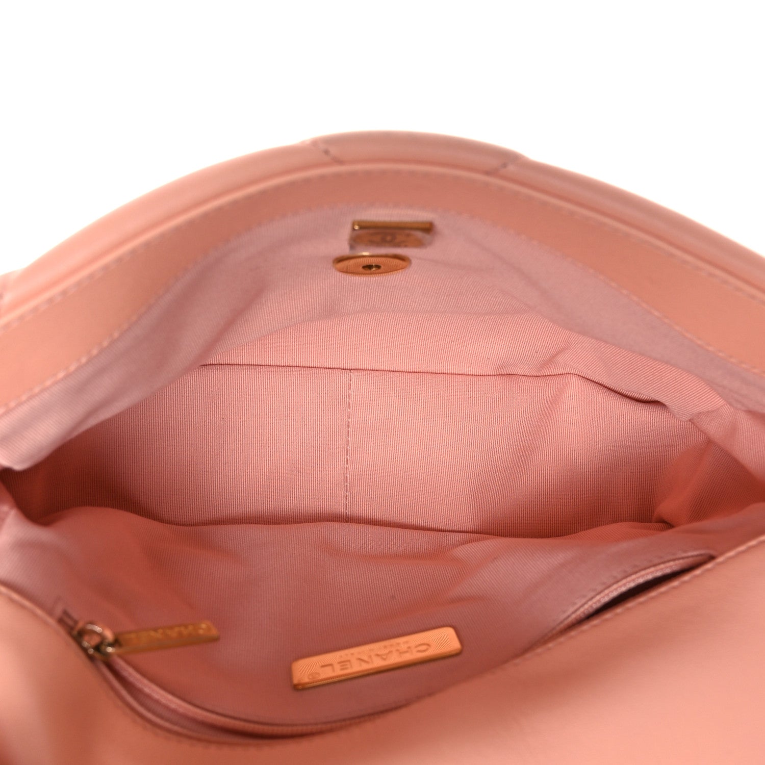 Chanel Lambskin Quilted Medium Chanel 19 Flap Light Pink 5 of 11