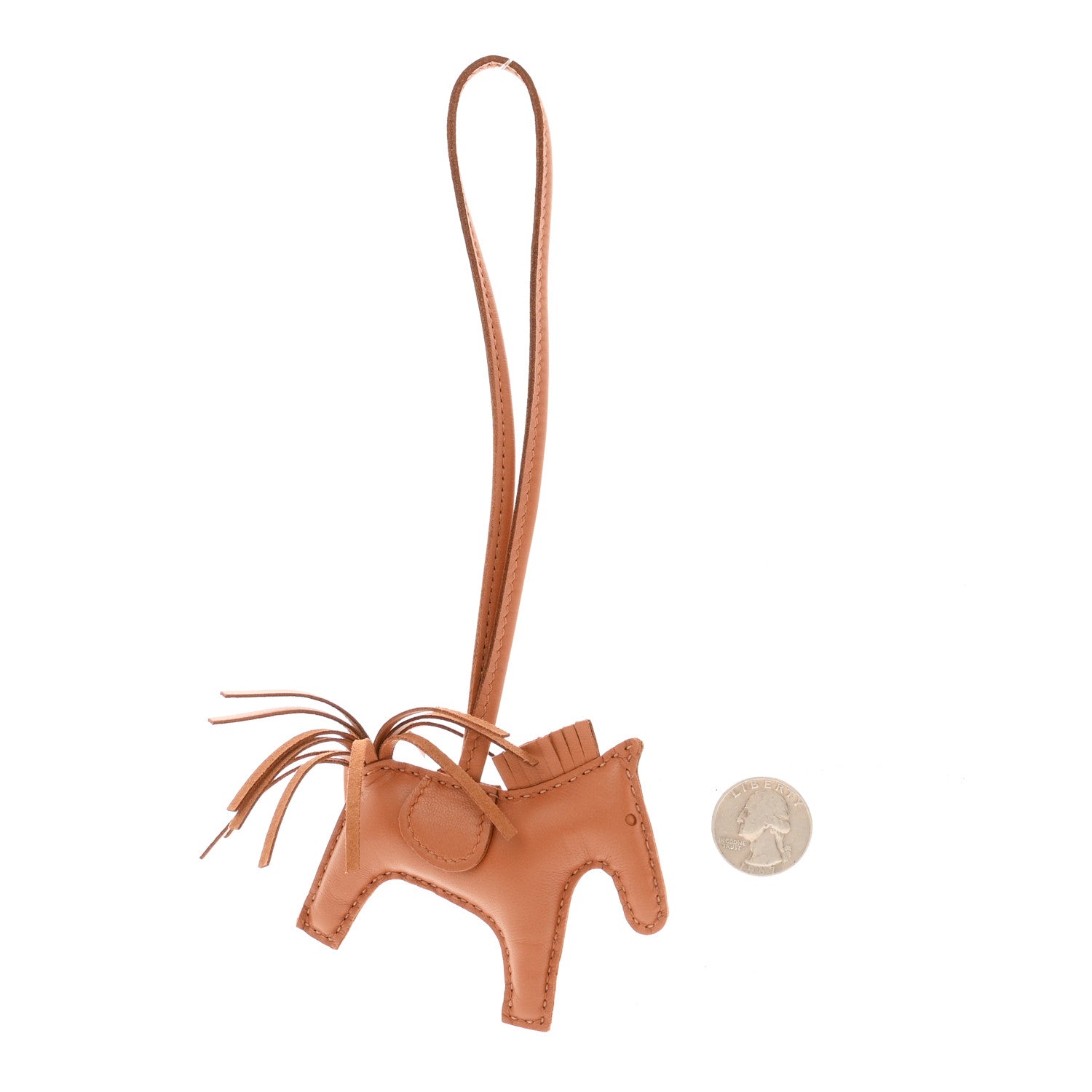 Hermes Milo Lambskin Grigri Rodeo Horse Bag Charm PM Gold 2 of 4