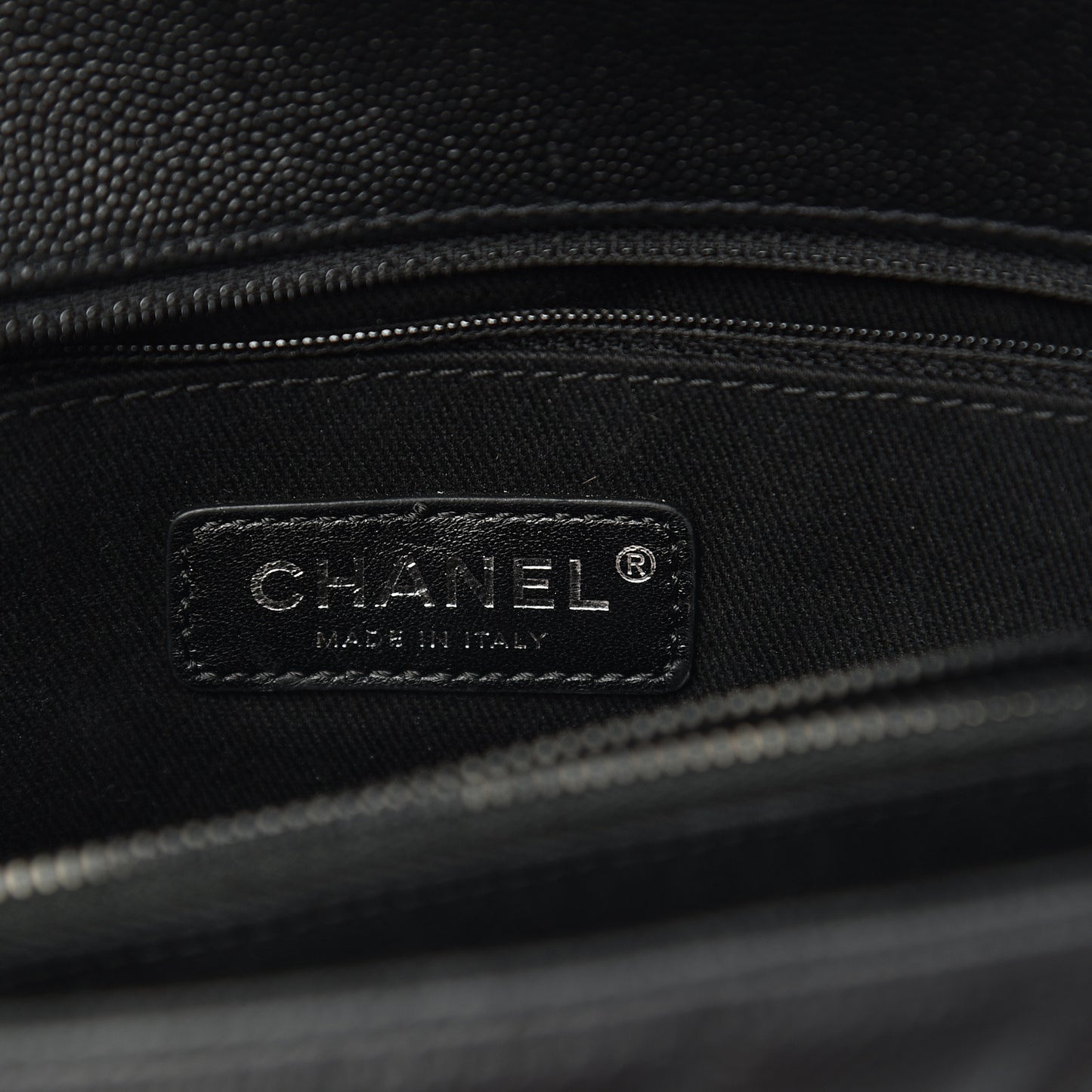 Caviar Chevron Quilted Small Coco Handle Flap So Black