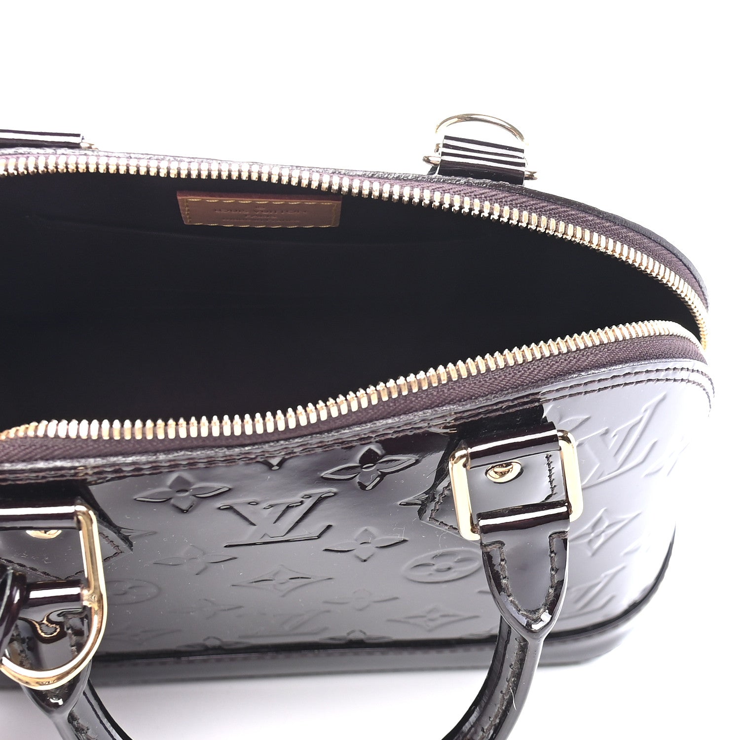 Louis Vuitton Vernis Alma BB Amarante 5 of 9