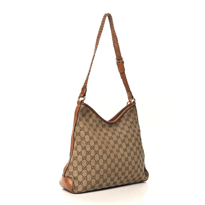Gucci Monogram Medium Marrakech Hobo Camel 3 of 14